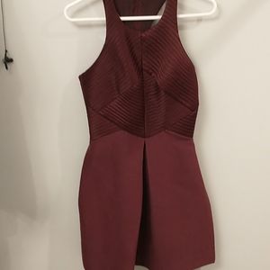 Hamilton Heritage Designer Maroon cocktail dress